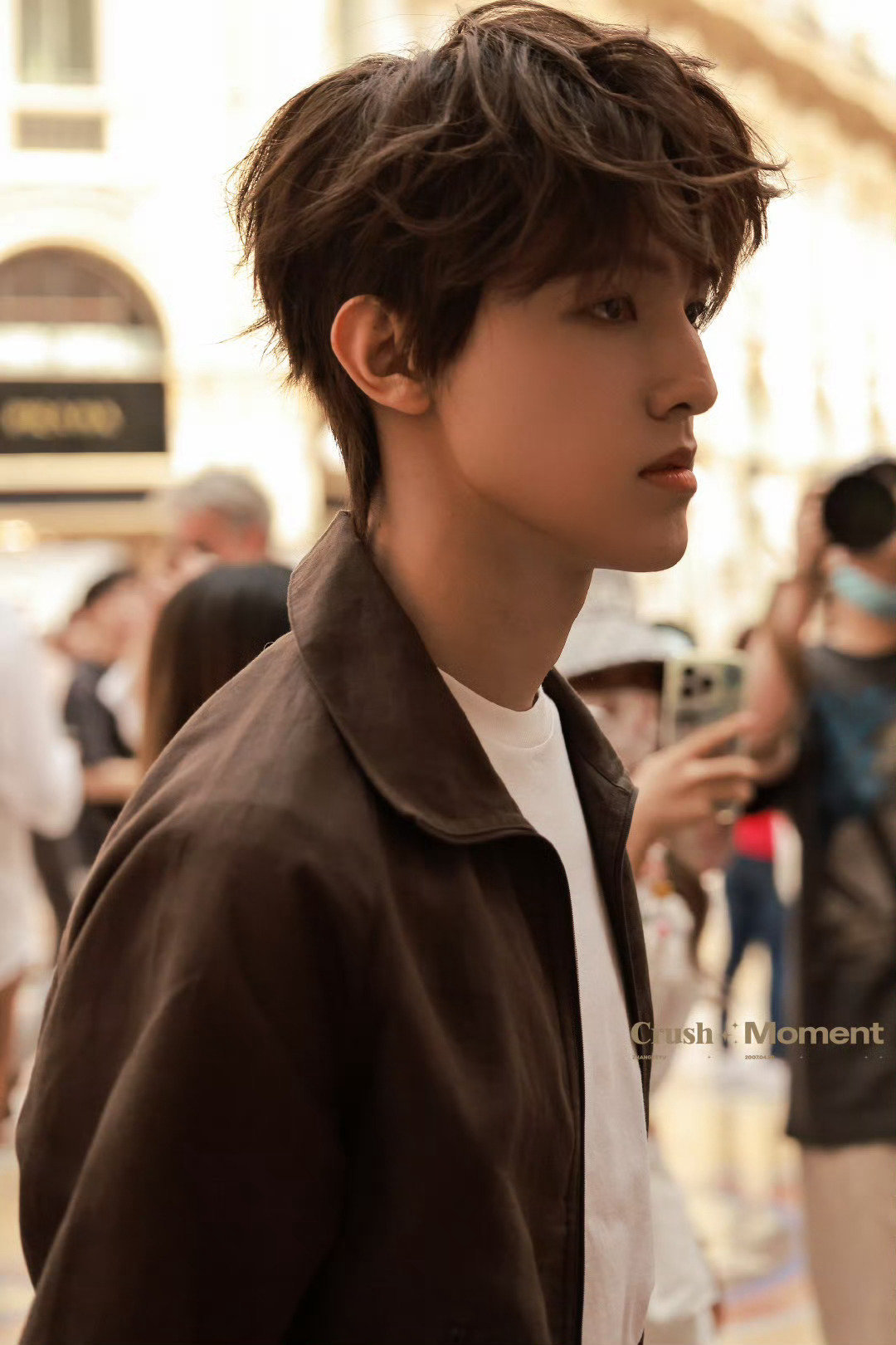 张泽禹 × PRADA Spring 2026 Menswear.米兰探店中，白