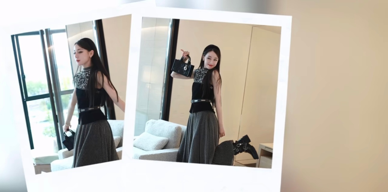 #迪丽热巴感受巴黎#迪丽热巴的美无法用语言来形容，好直观具象化的美！！感受巴黎，