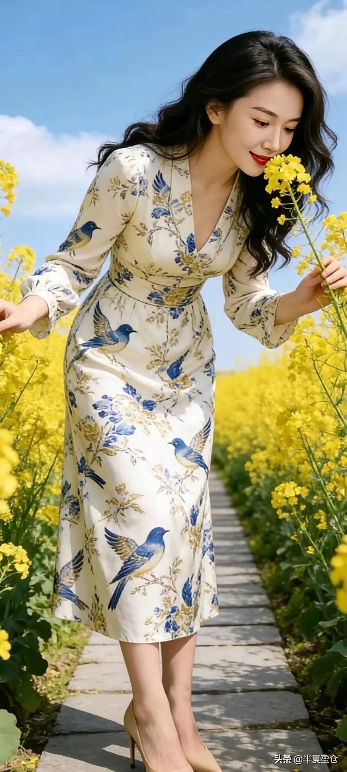 在花海中漫步，感受春天的气息🌸🌼