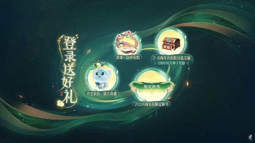 10月26号可领取灵宝装扮，及周年庆限定称号（根据注册年限不同发放一~九年王者玩