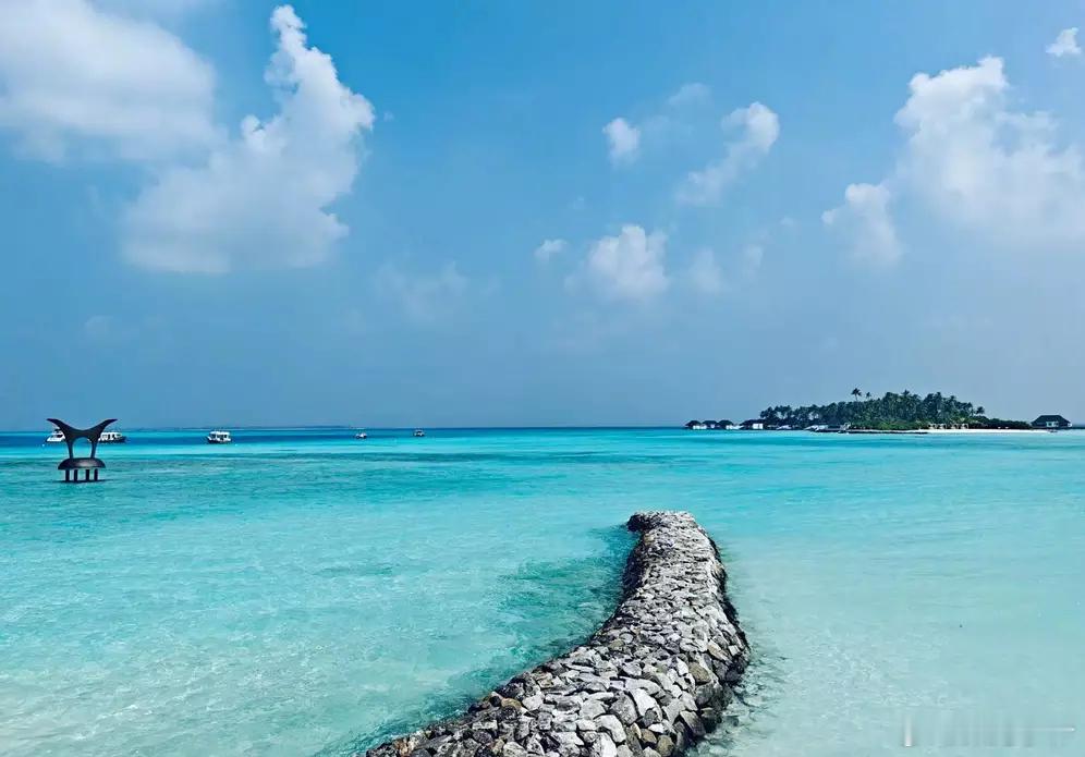 分享娱乐陈好晒海边旅游照好惬意！穿吊带裙晒日光浴笑容温柔迷人 