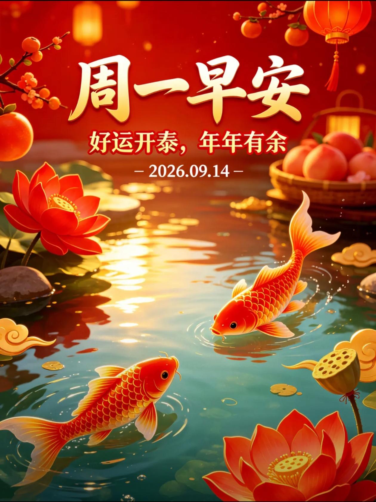 [福]2026./9月14日，秋光入怀，新周福伴朝夕[福]

🌿🌅和煦晨光漫