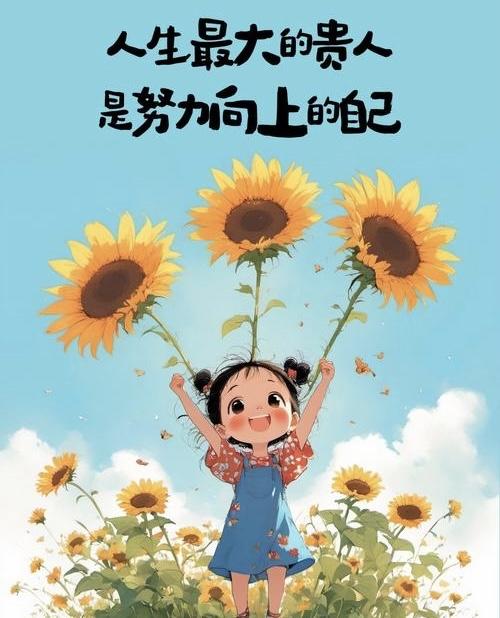 “相信自己的努力，每一步都在迈向更好的自己。”
这句话强调了自信和坚持的重要性。