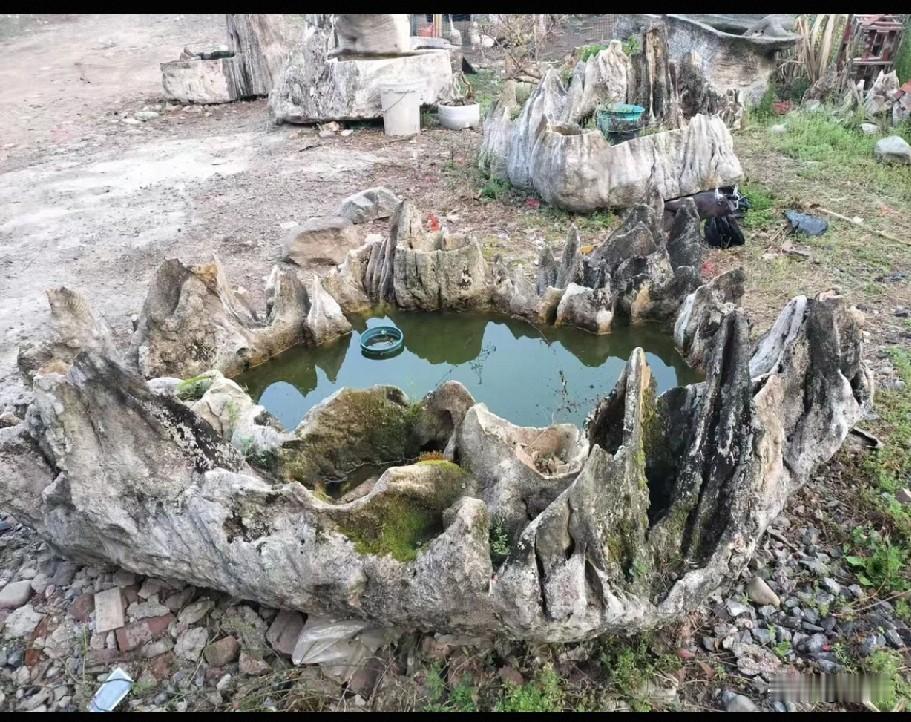 纯天然鱼池