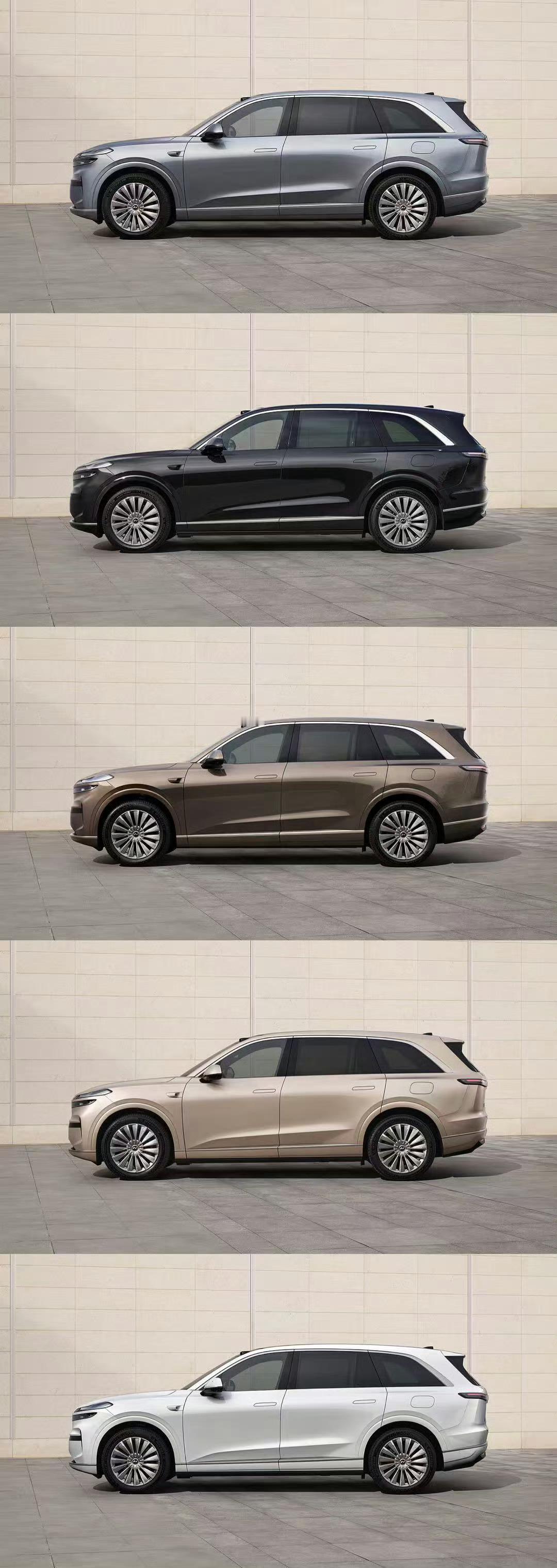 乐道L90的五种颜色公布我觉得黑色棕色最好看，很符合乐道L90沉稳大气的形象这么
