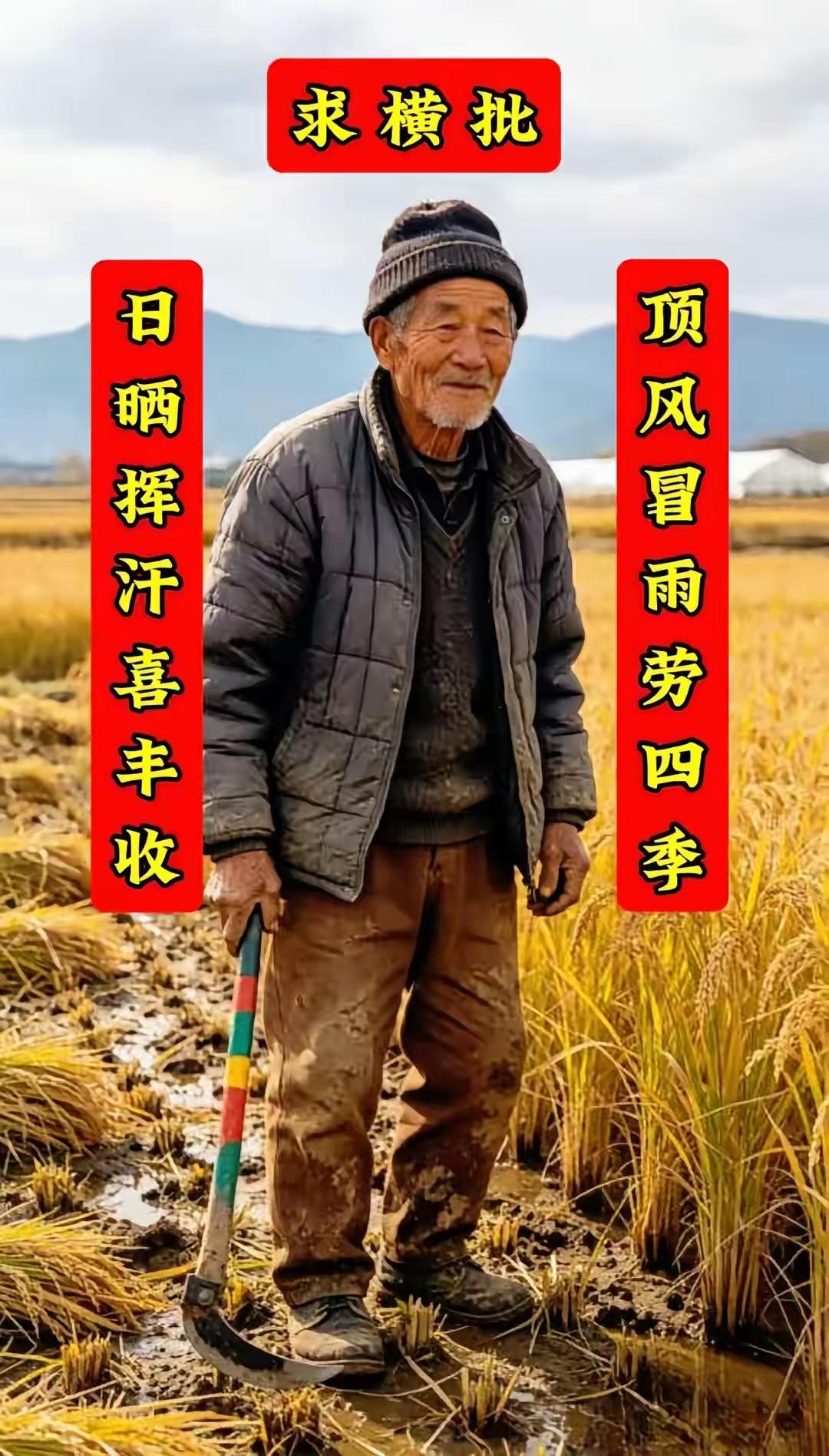 广西一位老农村你随口说出一幅对联，可惜没有横幅，至今还没有人对，求高手赐个横幅！
