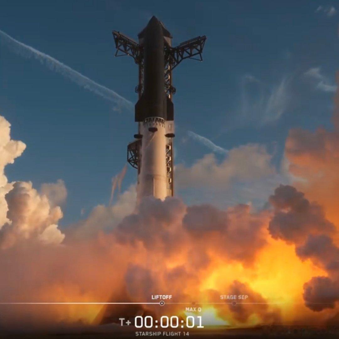 星舰成功入轨SpaceX星舰成功部署26颗卫星14次试飞，终于成功进入地球轨道，