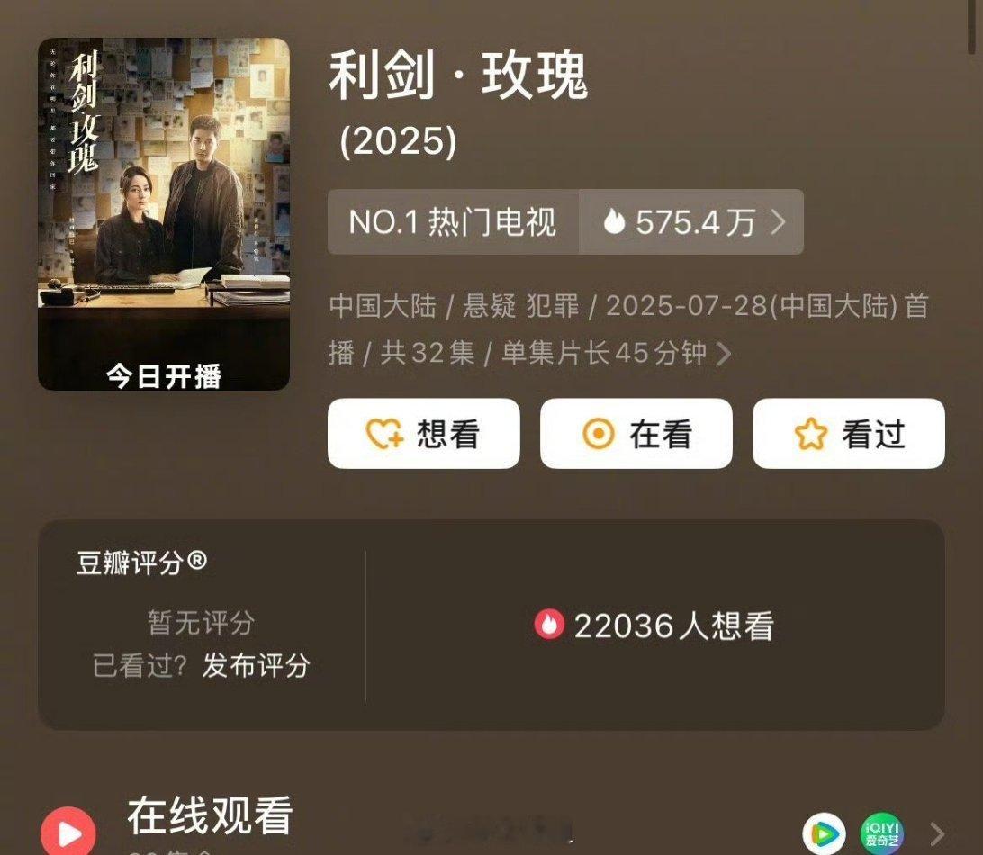 迪丽热巴主演的《利剑玫瑰》db评分存在异常，流量花主演的剧不少，播出的也不少，但