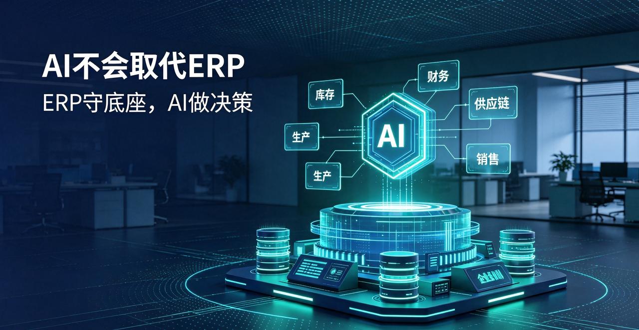 1. AI不会干掉ERP，只会重构ERP的使用方式
​
2. ERP守规则，AI