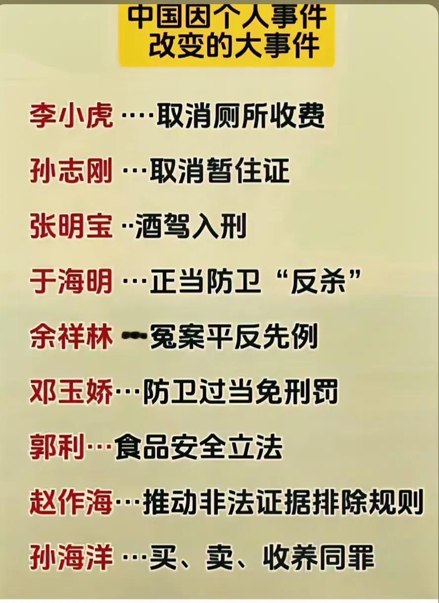 一个人倒下，会有千千万万的站起来，你还知道哪些因个人事件，改变的大事件？#寻找热