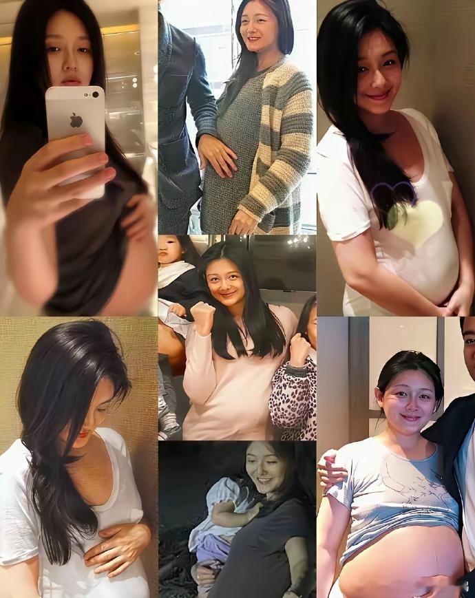 想不到大S那么爱美，但孕期照片居然还留了挺多。 