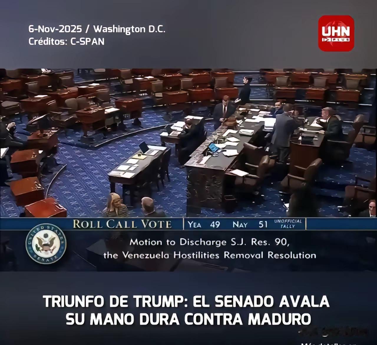 票数表明，特朗普又赢了！
     美国参议院以51:49的接近票数，否决了民主