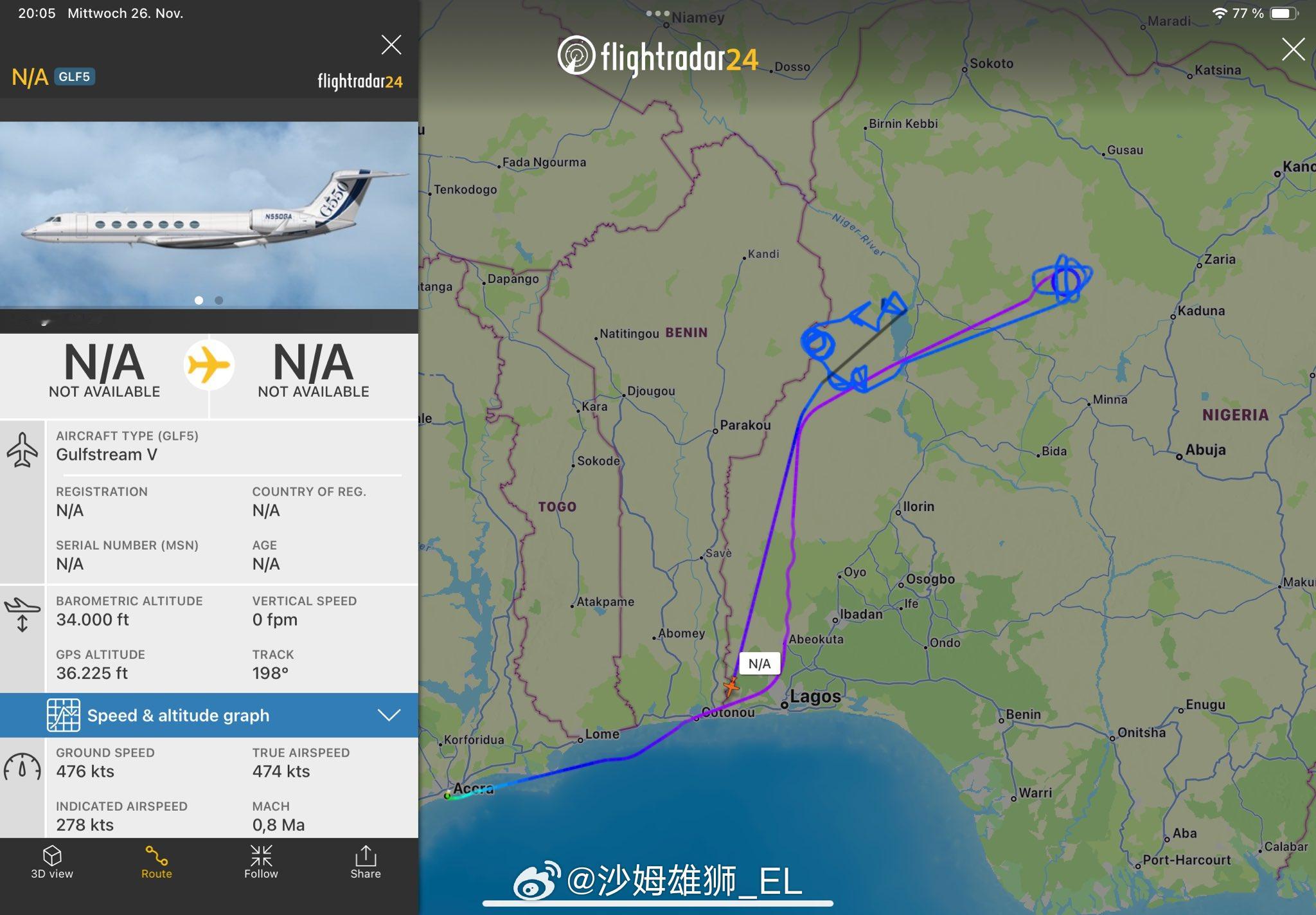 美军开始在尼日利亚西部地区进行情报飞行。 