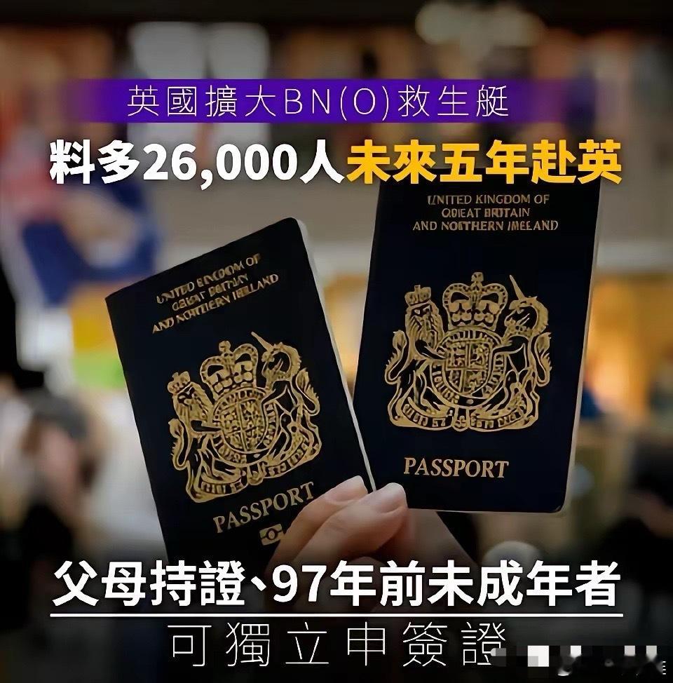 英国正计划扩大BNO签证计划，准备再批准2.6万个名额给香港人赴英！这明眼人都看