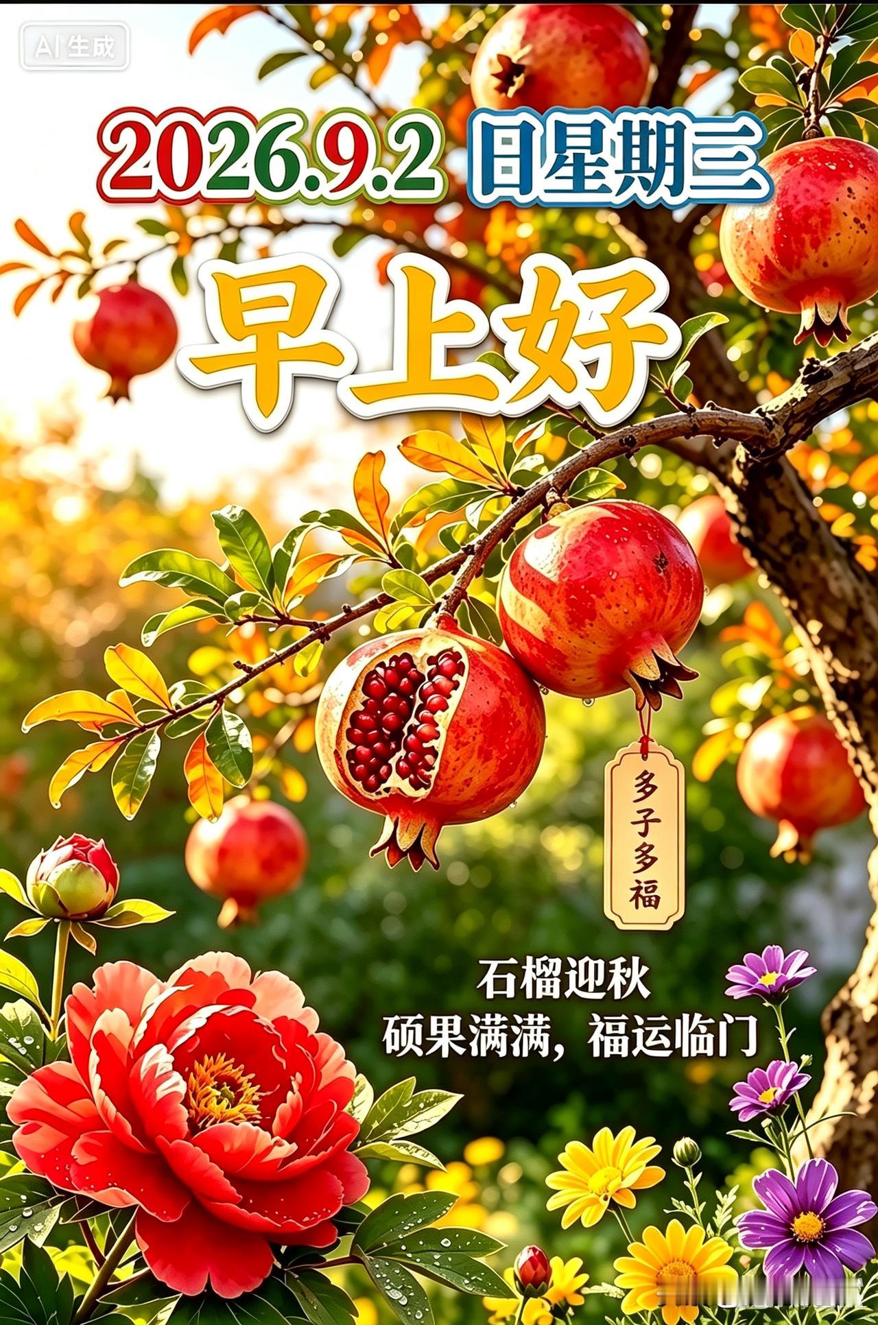 清晨迎着秋风，开启崭新的周三。
放下昨日的疲惫，带着温柔与热忱奔赴今日。
愿晨光