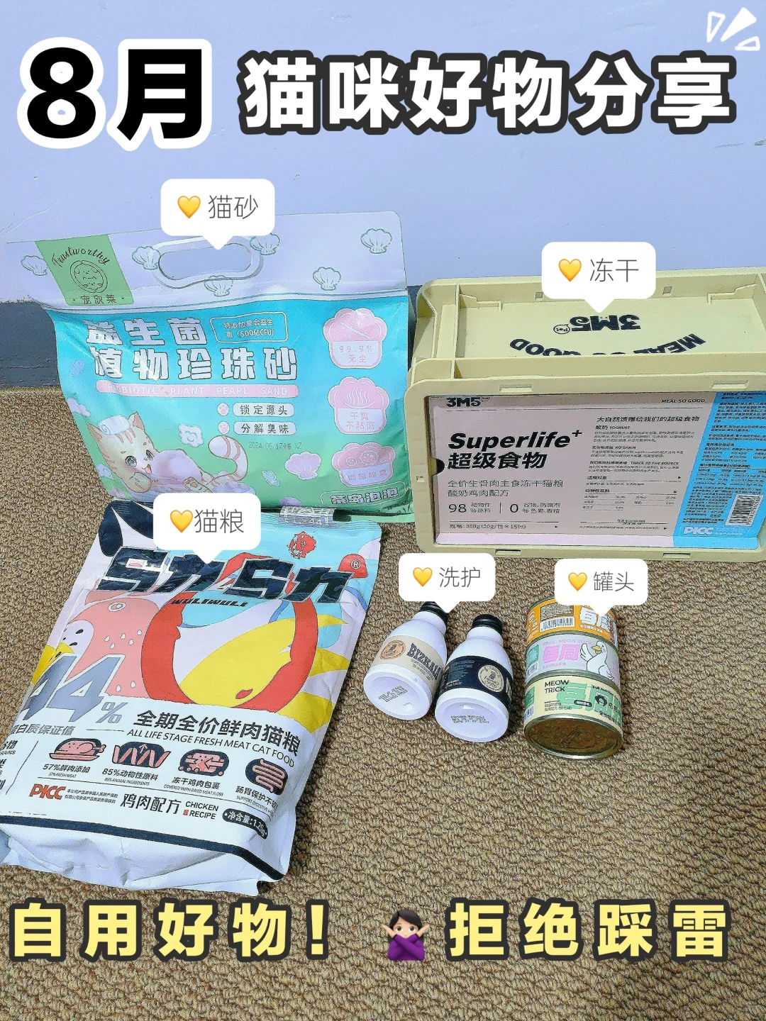 新手养猫必看|猫咪必囤的好物清单