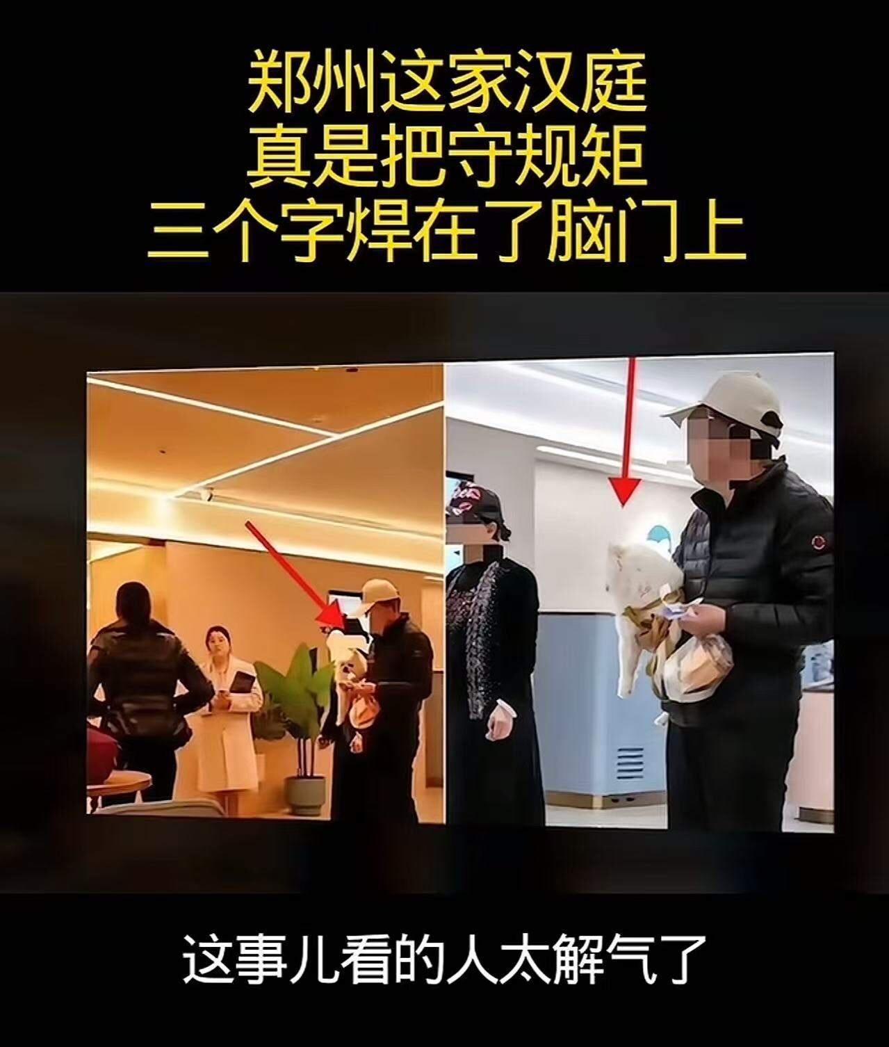 “凭啥不让带狗入住？”郑州一家汉庭酒店拒绝接待携带宠物狗的客人，硬是把四间已订好