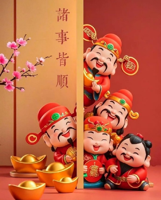 五福临门，六六大顺，诸事皆顺 ​ ​​​