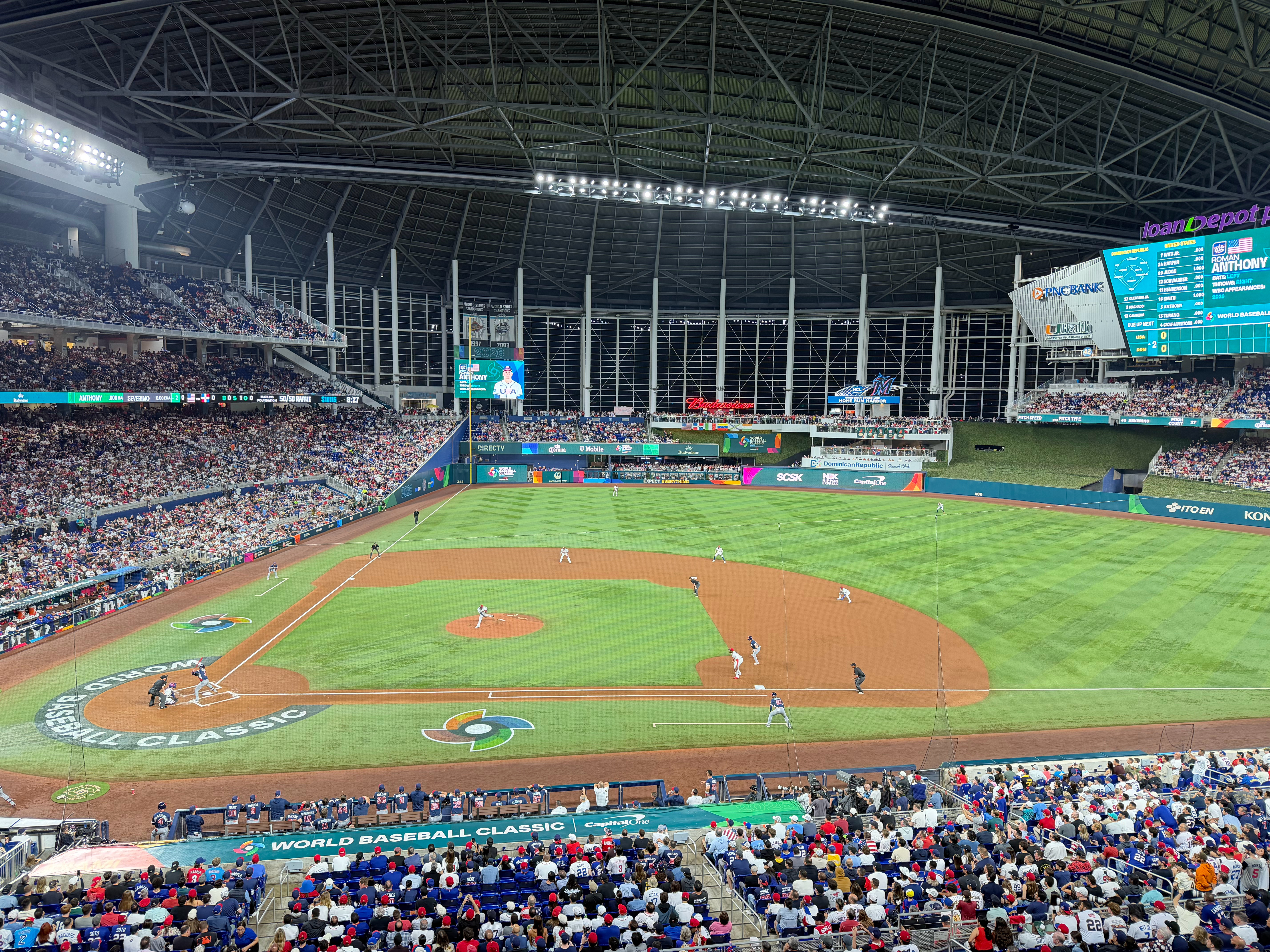 今天继续在现场看棒球，WBC半决赛美国vs多米尼加的焦点战⚾️2026世界棒球经