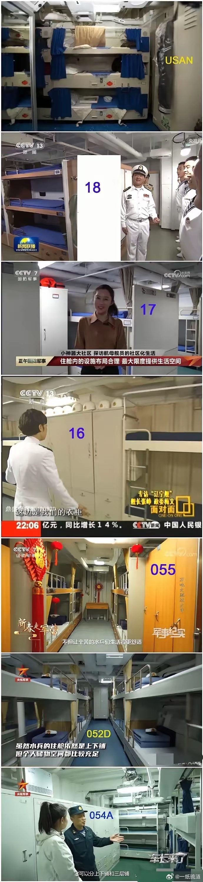 终于知道福建舰为什么让美军眼红了福建舰官兵睡三层铺，但人家这床铺是26度恒温的，