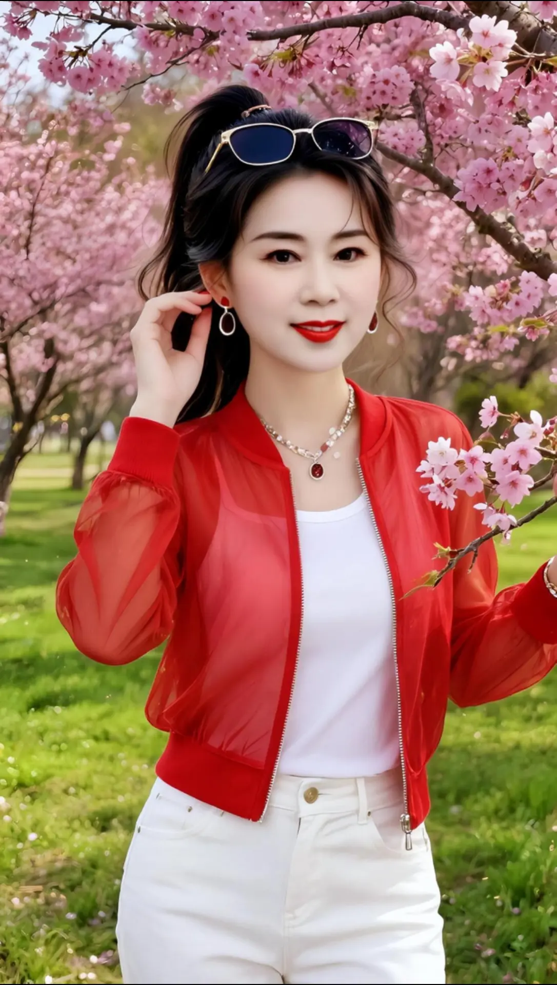 AI春日红装照 随变ai随便玩