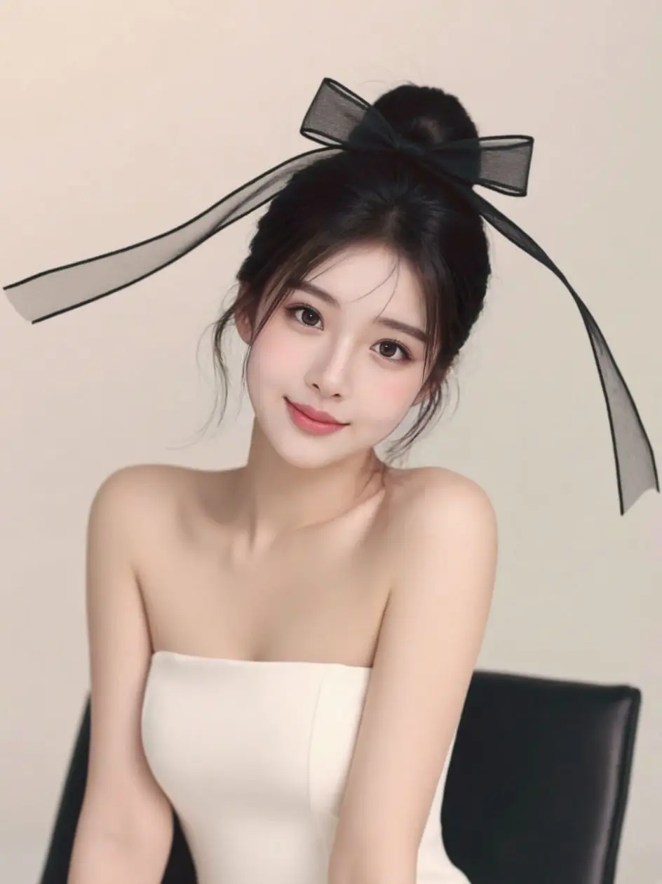 AI网纱蝴蝶结写真 ai创作 原来ai写真可以这么美  谁拍谁好看 美出高级感