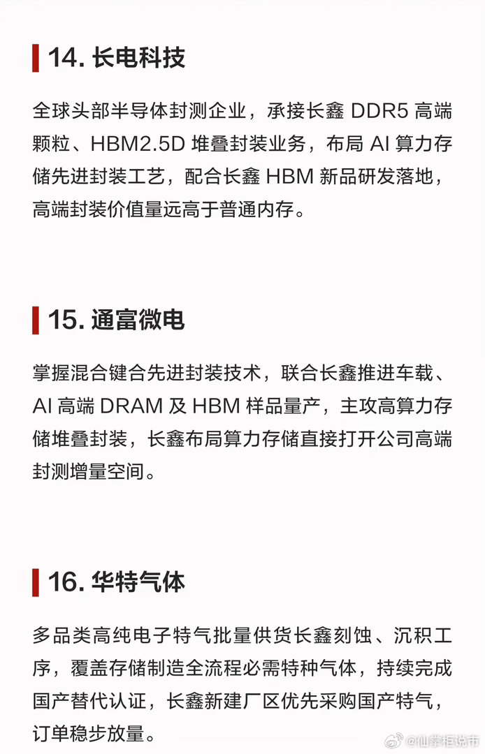 💥长鑫科技上市，这20家公司要“躺赢”？产业链全景梳理来了！半导体存储赛道迎来