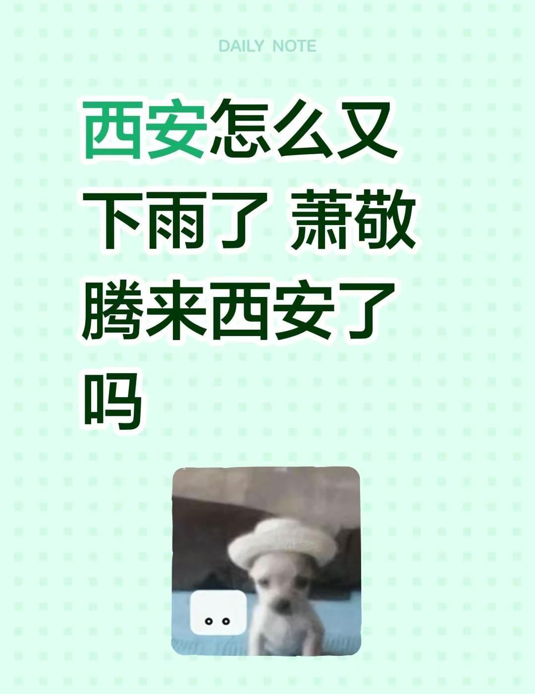 西安怎么又下雨了 萧敬腾来西安了吗萧敬腾 西安西安天气萧敬腾雨神