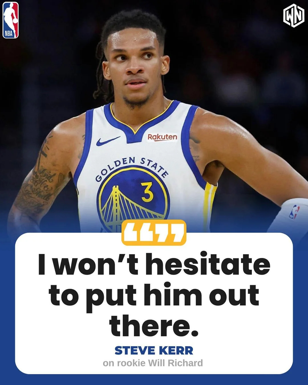 理查德进入最新一期NBA官方新秀榜前十，以56顺位能这么快站住脚跟，实属不易，继