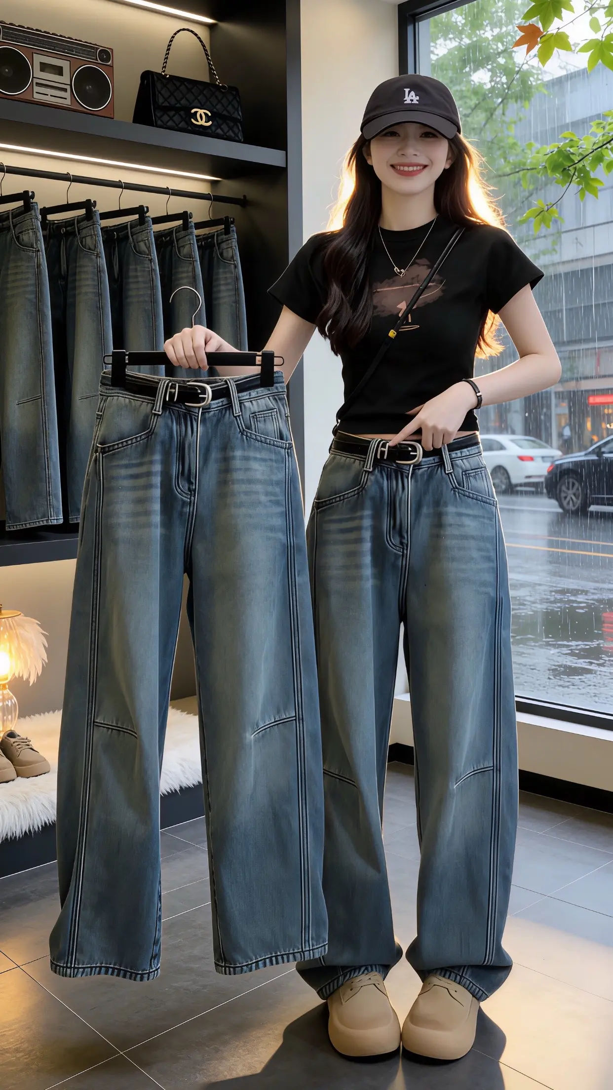 怎么将牛仔裤穿出高级感 梨型身材必入牛仔裤 好看的牛仔裤怎么会嫌多 穿...