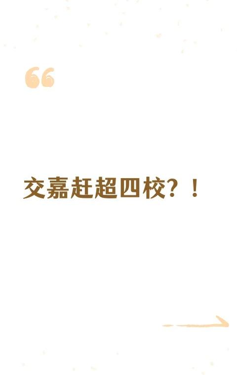 交嘉赶超四校？！
谁还记得 24 年高考？当时交嘉的综合表现居然反超交附本部，让