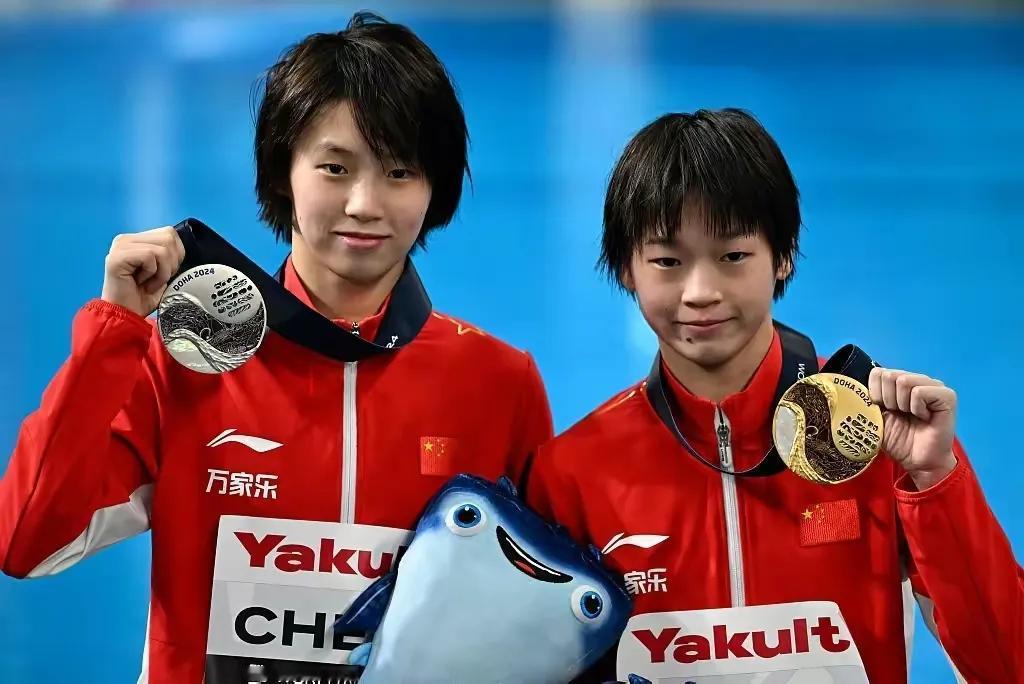 全红婵在2024多哈世锦赛上夺冠了，十米台。至此，她完成了自己跳水生涯的大满贯（