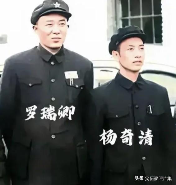 1949年秋冬，新中国首任公安部长罗瑞卿与唯一的副部长杨奇清并肩而立，神情坚毅。