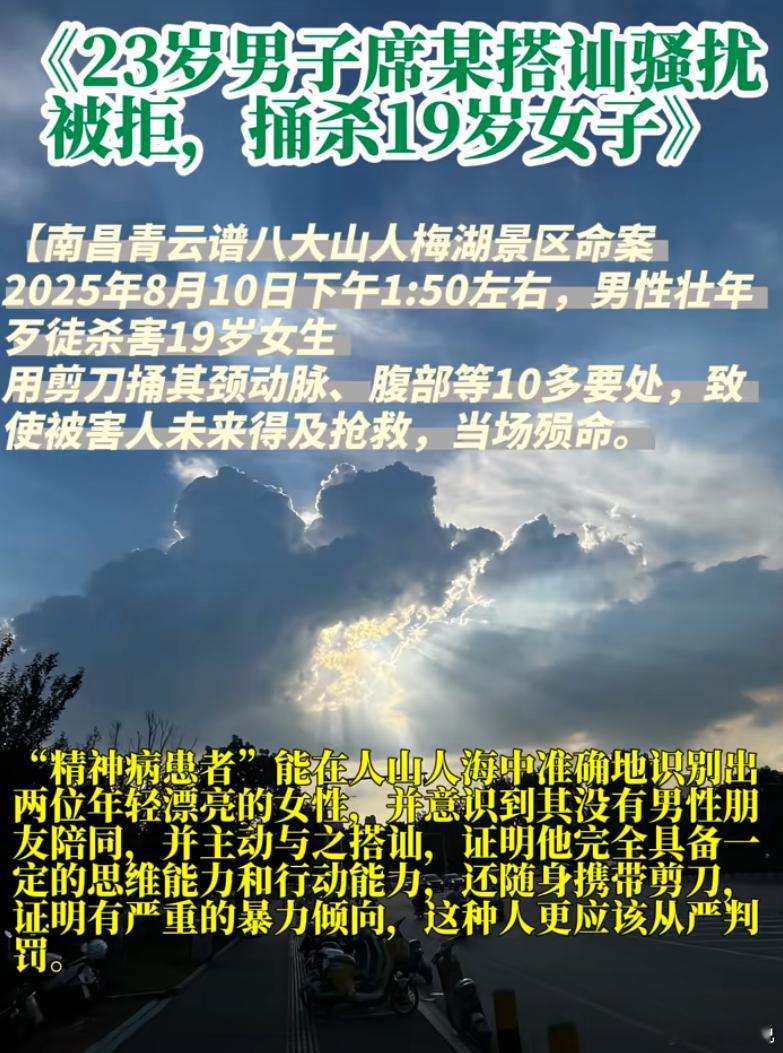 精神病不可以是免死金牌，如果放过精神病，就请让其监护人代刑事情经过：8月10日下