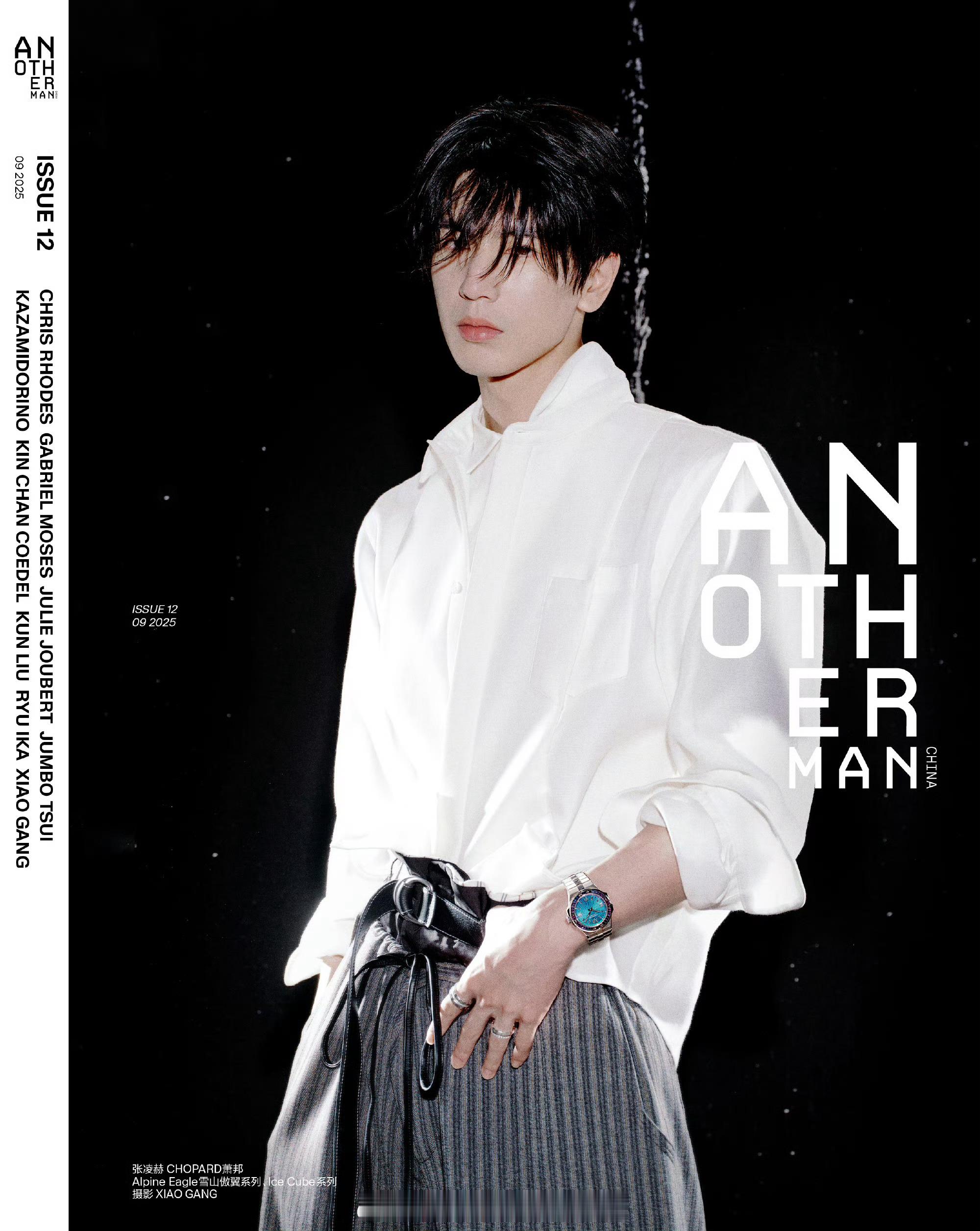张凌赫《Another Man 》12月封面大片🈶，有种野性美 张凌赫杂志 ​