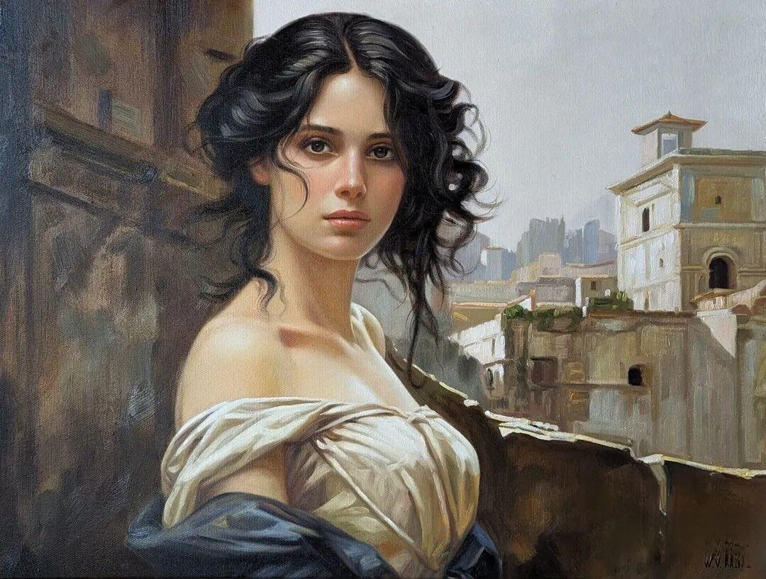 红袖添香夜，月色入画来。