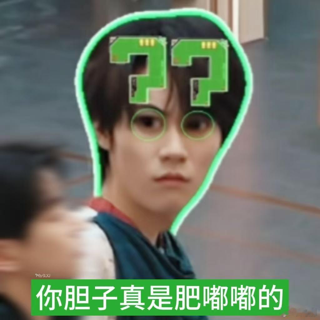 张真源连问号特效都是绿色的 反复回看这段cut，被密逃后期的用心打动。张真源一点