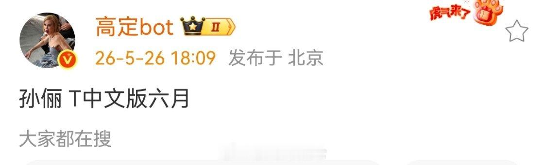 孙俪 T中文版六月 
