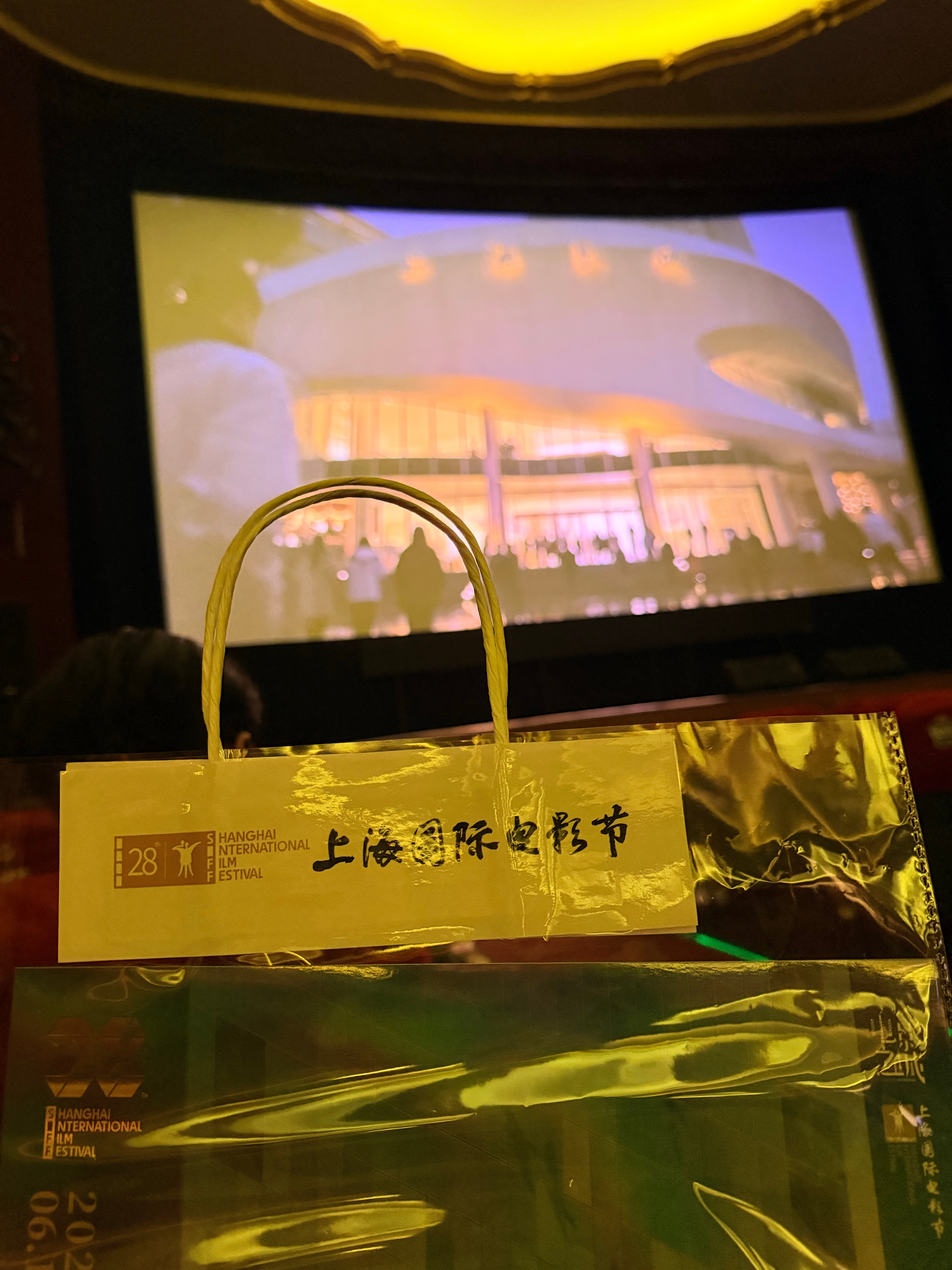 上海国际电影节开幕式 一年一度上影节从开幕式开始，大光明还送了无料，一张海报、一