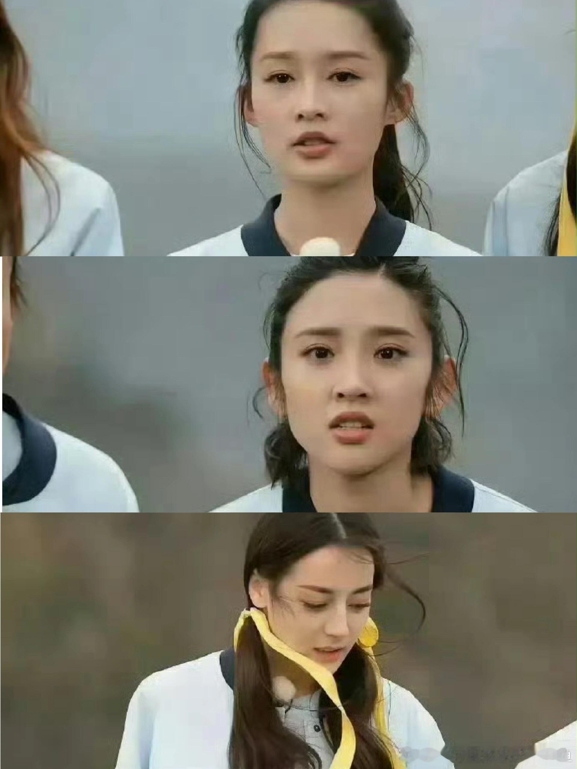 以前跑男是真素颜这三人也是真美李沁｜迪丽热巴｜唐艺昕 ​​​