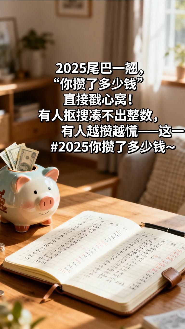 2025尾巴一翘，“你攒了多少钱”直接戳心窝！有人抠搜凑不出整数，有人越攒越慌—