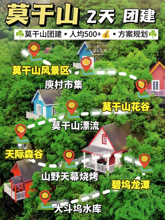 太赞了‼️莫干山2天团建攻略⚡好玩不踩雷