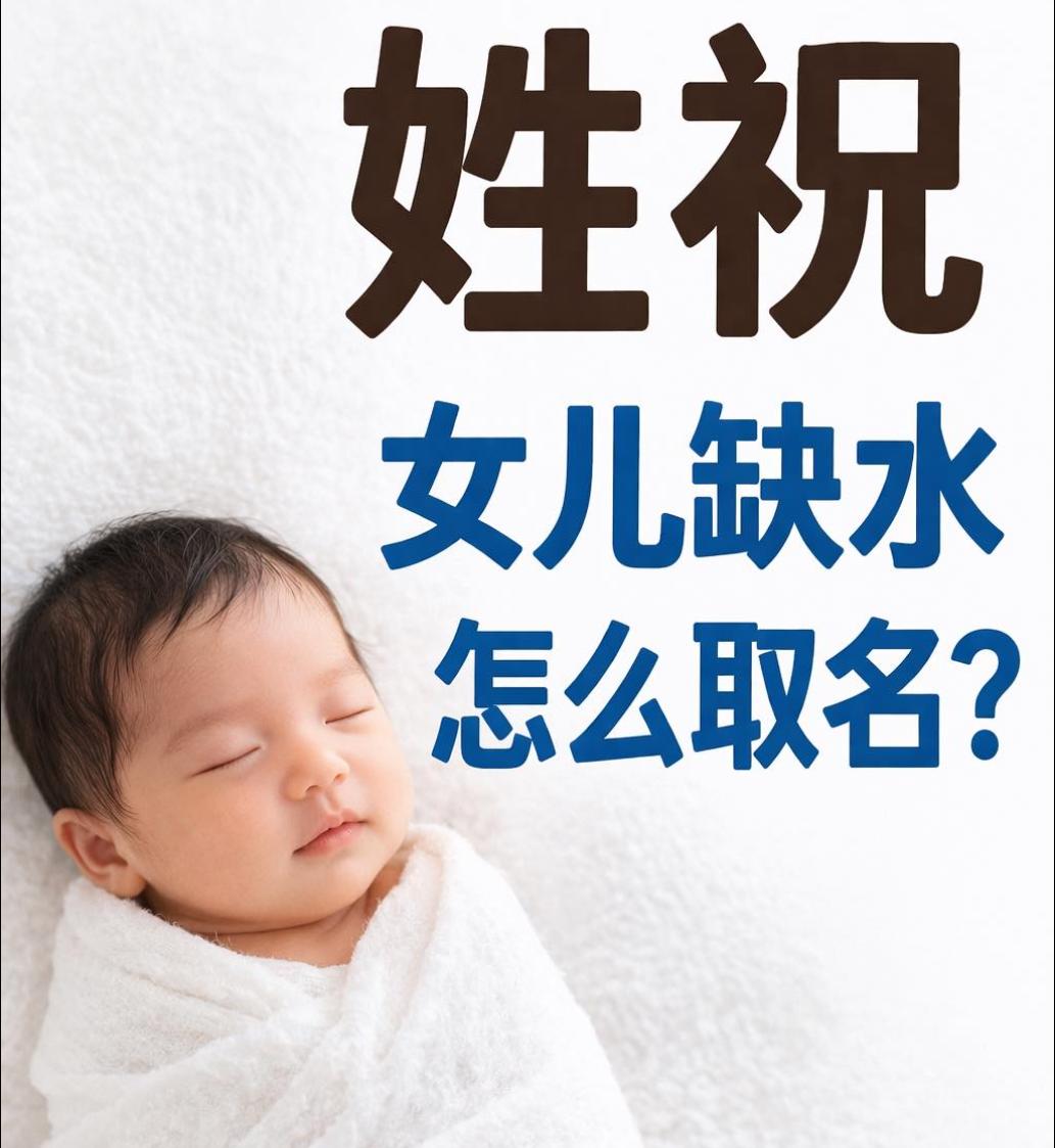 这人姓祝，生了个女儿，命中缺水，你们觉得该取个什么名字比较好？