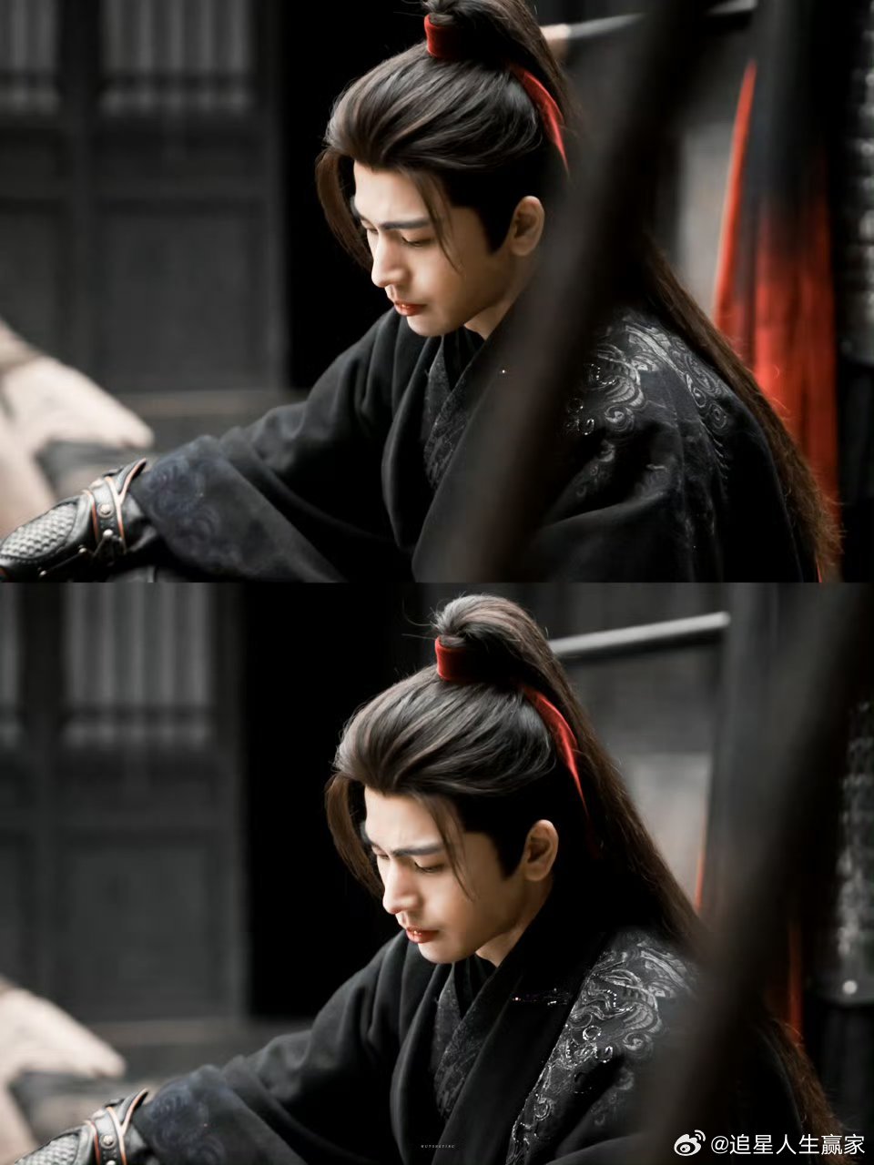 张凌赫逐玉谢征黑色铠甲服这个谢征一直勾引我帅成啥了 