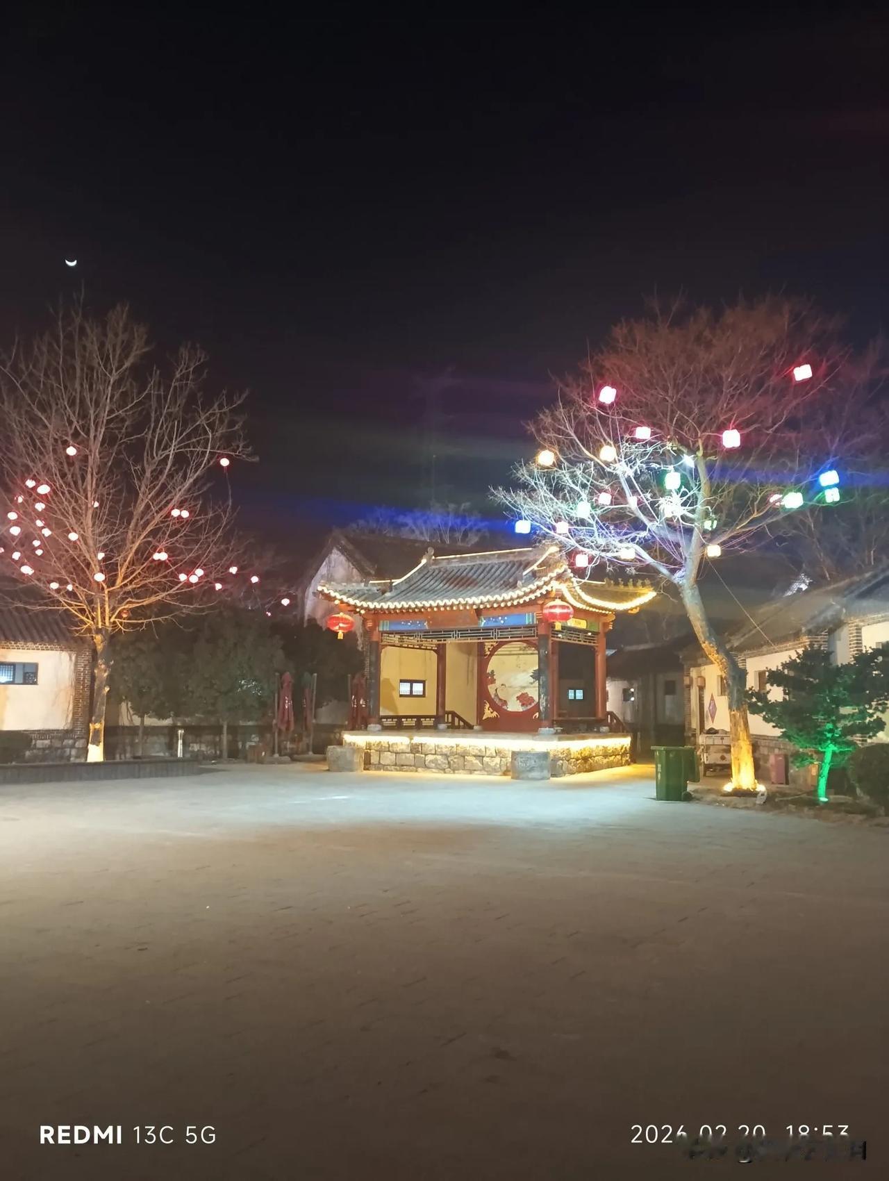 夜幕下的牛楼小镇！