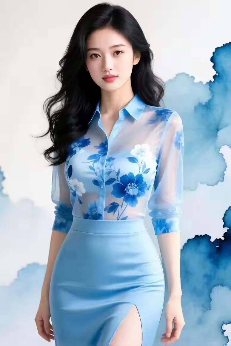 金字经·秋景题叶
桐落庭园静，
雁飞峰影浓。
秋景堪题落叶中。
红，染林映碧穹。