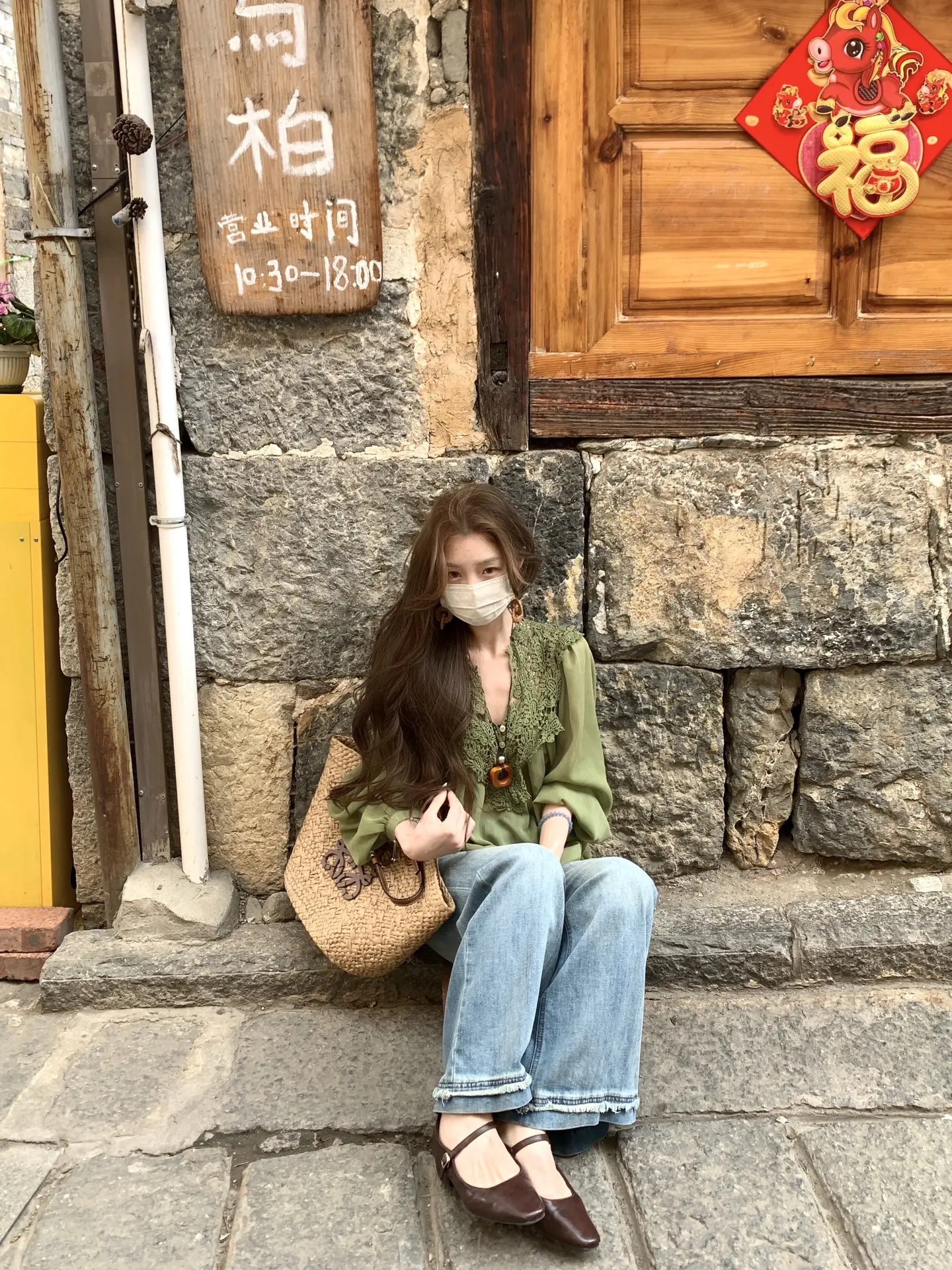 ootd穿搭 古街古巷 去有风的地方 江南穿搭 气质穿搭
