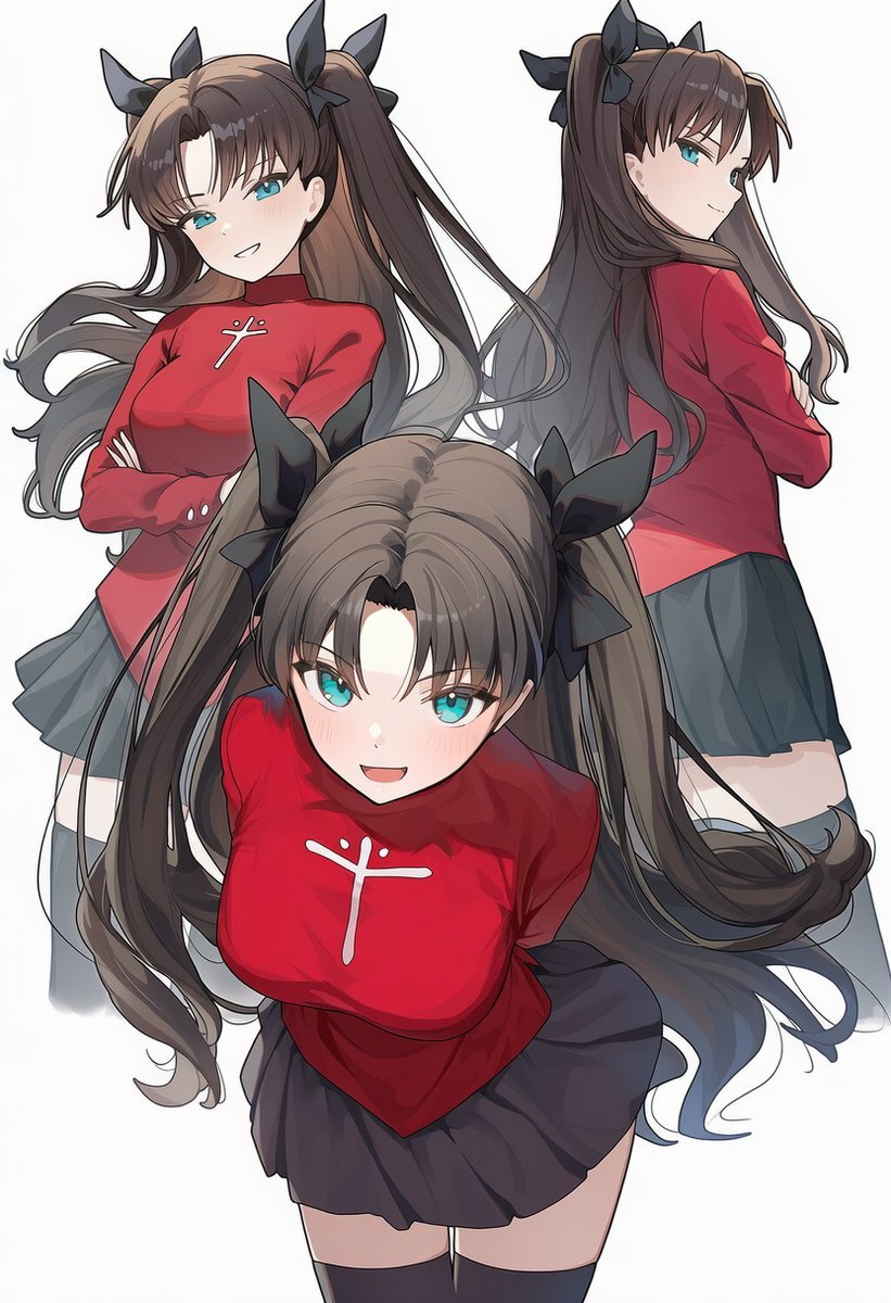 遠坂凛SFW original anime-style art work图1 网