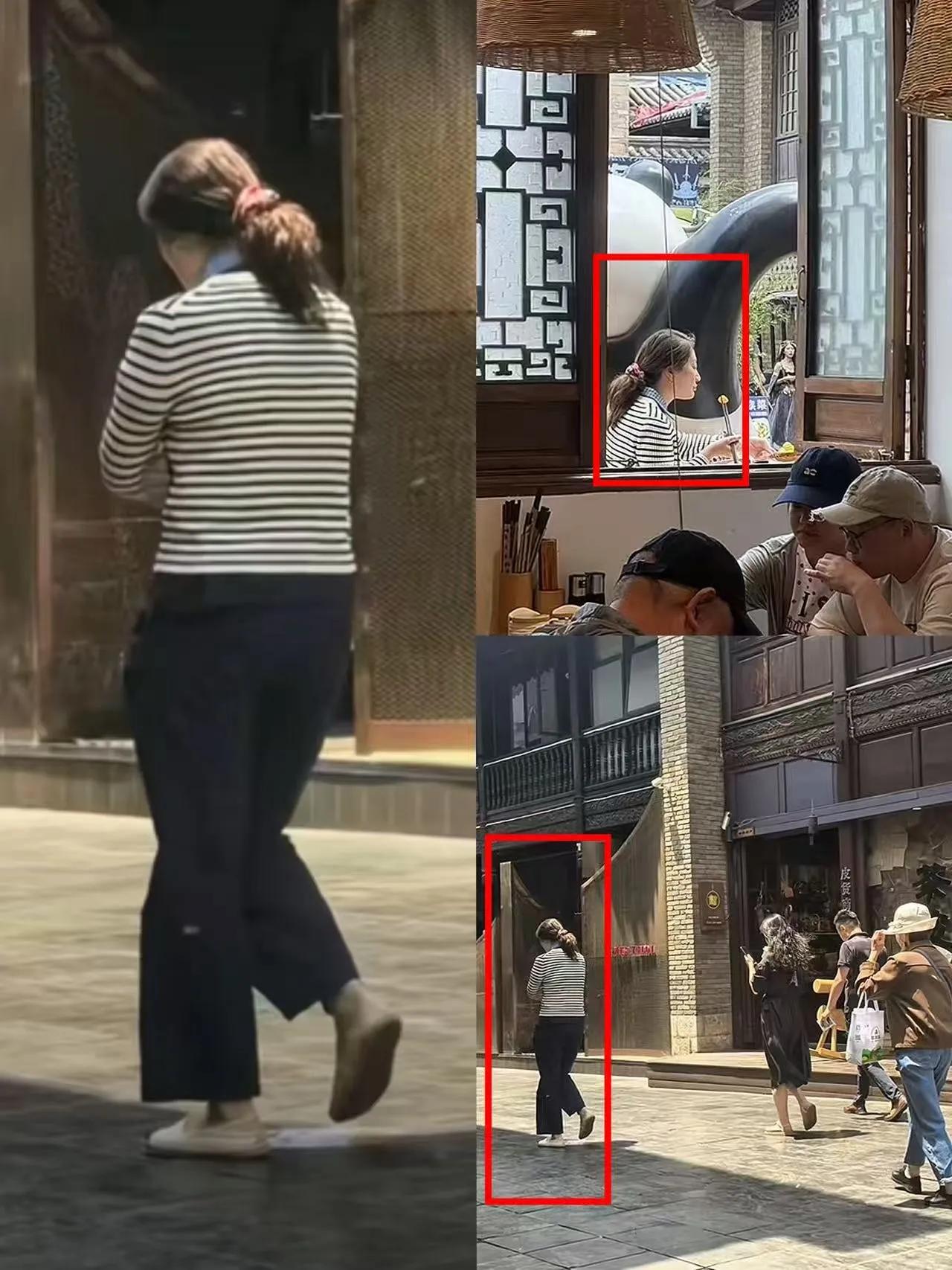 宗馥莉独自逛街的背影让人恍惚。
素色外套裹着单薄肩膀，混在人堆里毫不起眼。
谁能