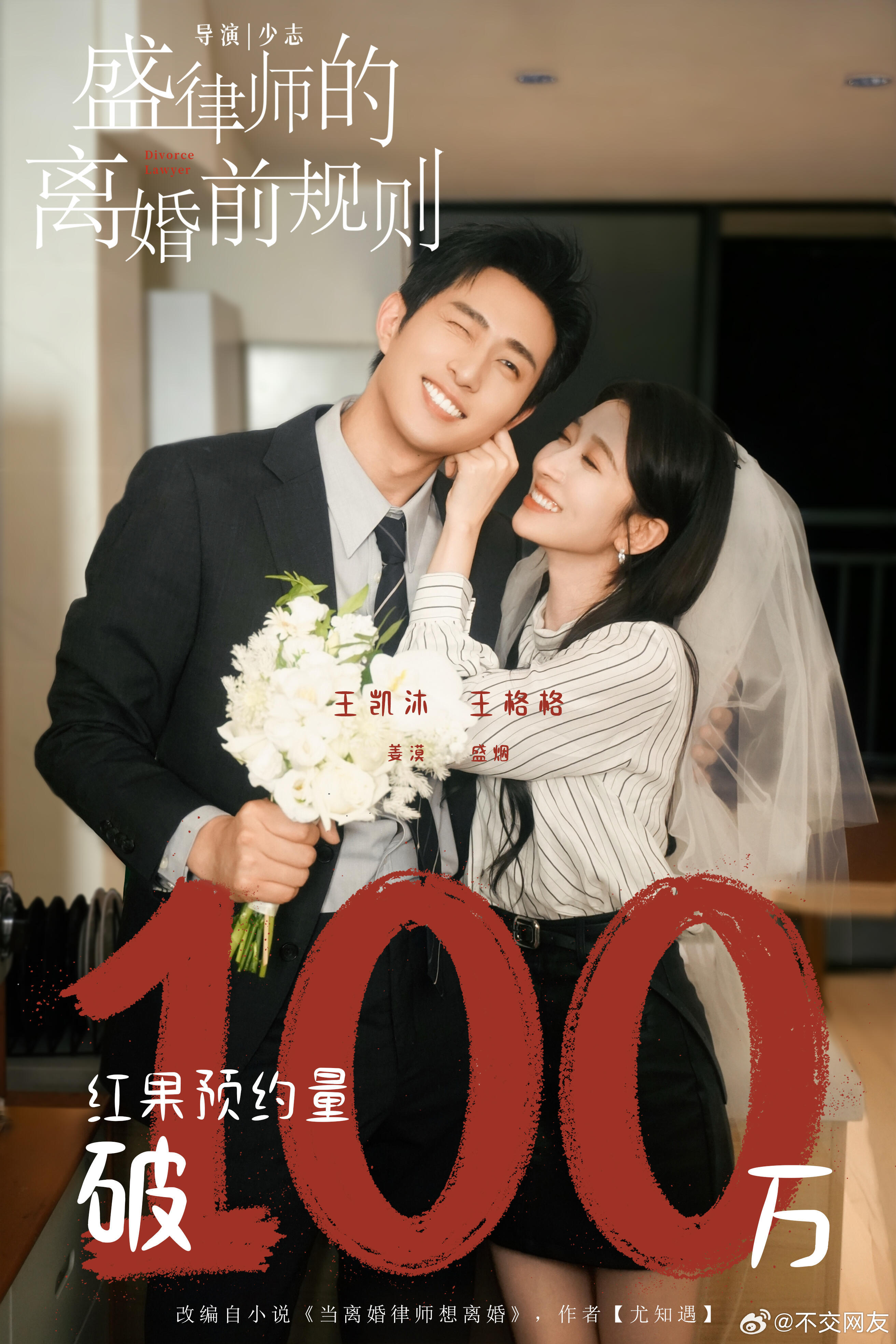 王格格 王凯沐《盛律师的离婚前规则》预约量破100w解锁一张新海报